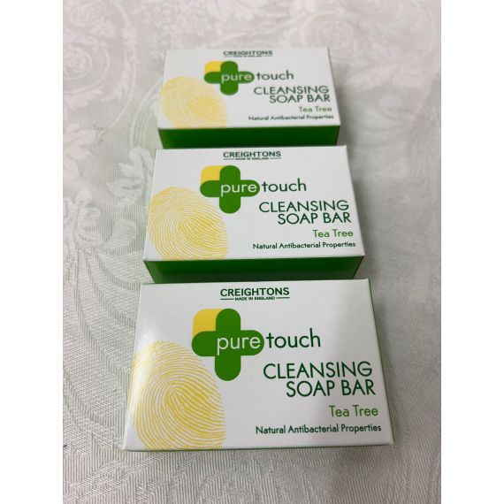 Creightons Pure Touch Cleansing Soap Tea Tree x3